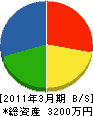 井上鉄工所 貸借対照表 2011年3月期