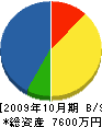 菅井組 貸借対照表 2009年10月期
