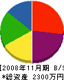 日本解体 貸借対照表 2008年11月期
