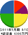 飯田建設 貸借対照表 2011年5月期