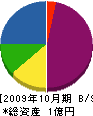 石川建設 貸借対照表 2009年10月期