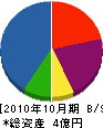 津軽商事 貸借対照表 2010年10月期