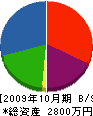 菅沼建設 貸借対照表 2009年10月期