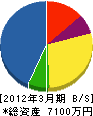 内藤商会 貸借対照表 2012年3月期