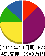 丸田塗装 貸借対照表 2011年10月期