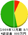 賀川建設 貸借対照表 2009年12月期