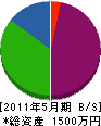 稲田工務店 貸借対照表 2011年5月期