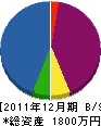 青木電気 貸借対照表 2011年12月期