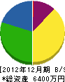 中川塗装 貸借対照表 2012年12月期