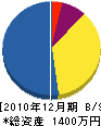 北川組 貸借対照表 2010年12月期