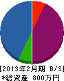 中川電業 貸借対照表 2013年2月期