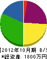 田中建設 貸借対照表 2012年10月期