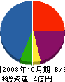 伊藤建設工業 貸借対照表 2008年10月期