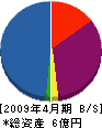 日本ピュアウォーター 貸借対照表 2009年4月期