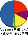 吉沢土木 貸借対照表 2010年5月期