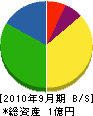 大和田建設 貸借対照表 2010年9月期