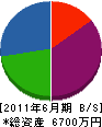 橋本興業 貸借対照表 2011年6月期