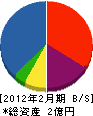 ヤシマ 貸借対照表 2012年2月期