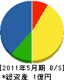 静岡電話工業 貸借対照表 2011年5月期