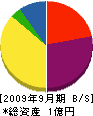 山田組 貸借対照表 2009年9月期