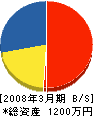 安田電機 貸借対照表 2008年3月期