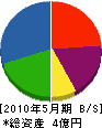 遠藤工業 貸借対照表 2010年5月期