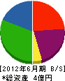井上工務店 貸借対照表 2012年6月期