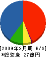 武蔵野工業 貸借対照表 2009年3月期
