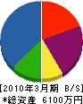 宇根川工業所 貸借対照表 2010年3月期
