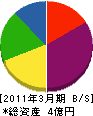 瀬戸内コムテック 貸借対照表 2011年3月期