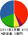 丸井運輸機工 貸借対照表 2011年3月期