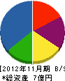 日新工業 貸借対照表 2012年11月期