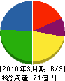 日本フィールド・エンジニアリング 貸借対照表 2010年3月期