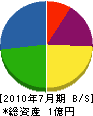 福井ライン 貸借対照表 2010年7月期