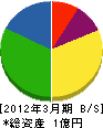 小島電機 貸借対照表 2012年3月期