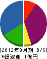 荻野建材 貸借対照表 2012年9月期
