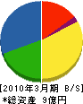 北札幌電設 貸借対照表 2010年3月期