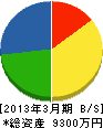 東京技工 貸借対照表 2013年3月期