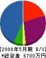 岐阜道路 貸借対照表 2008年5月期