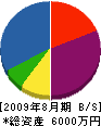 仕田商店 貸借対照表 2009年8月期