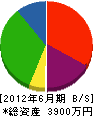 日燃商事 貸借対照表 2012年6月期