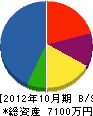 丸寿商機 貸借対照表 2012年10月期