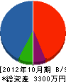 高倉建設 貸借対照表 2012年10月期