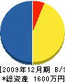 鍔田組 貸借対照表 2009年12月期