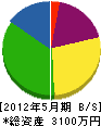 広田電工 貸借対照表 2012年5月期