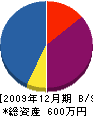 横山塗装 貸借対照表 2009年12月期