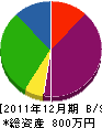 駒木電気工事店 貸借対照表 2011年12月期