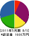 昭和水道工業所 貸借対照表 2011年5月期