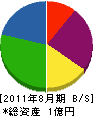 石澤電機工業 貸借対照表 2011年8月期