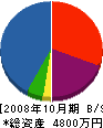 大東設備工業 貸借対照表 2008年10月期